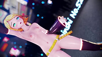 Preview 4 of Sph Verbal - Miku &amp_ Rin Sexy Naked Dance - Heart Pie Dance Hall MMD by Shinshi52