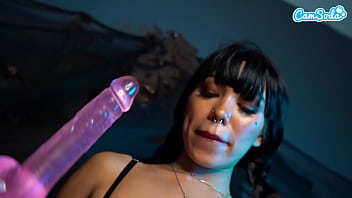 Preview 3 of Cahors Lilou - Sexy Amateur Girl Cosplay As Wednesday Addams Plays With Her Huge Pussy Lips