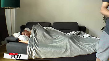 Preview 1 of 1080p Baby - Clueless Husband Porno Dan Naps While His Wife Zuzu Fucks A Huge Cock!
