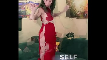 Preview 1 of Bengal Xfilm - Kit Summers Part 1 of 3 PHAT red dress causing glitches in the matrix....