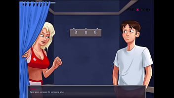 Preview 3 of Mom Titboob - Summertime Saga - Anon watched his step-sister nude body while she take bath and other nude girls