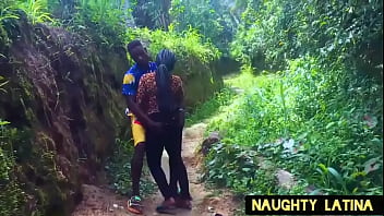 Preview 4 of Xvedio Amrike - OUTDOOR Ebony Queen Fucked Husband Driver In The Bush Path   Village Hardcore Porno