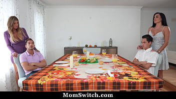 Preview 1 of Calssick Sex Janine - Recently Dumped Stepsons Comforted by Each Other&#039_s Stepmoms - Momswitch