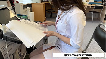 Preview 1 of Young Moms Xvideo - Nurse On Sexy Underwear Helth Me By Her Wet Pussy And Sex On The Table
