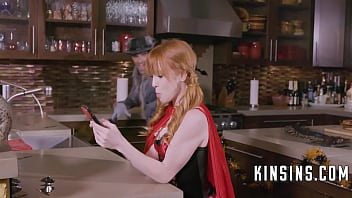 Preview 1 of Hot And Sexy 2022 - Horny Red Riding Hood Fucks The Wolf (Stepdaughter)