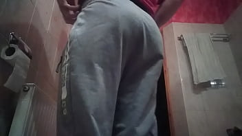 Preview 1 of Cotton Xxx And Sex Video - A guy with a shapely ass is peeing while sitting! Flashing an asshole!