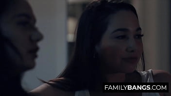 Preview 1 of Sara Stone Fix My Car - FamilyBangs.com ⭐ Watching Movies with Stepsister is More Fun,  Karlee Grey,  Charlotte Cros