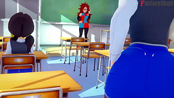 Preview 4 of Papy Sons Gf - Dragon Ball Zex Chapter 2 | Part 2 | Andoid 21 catch Gohan and Android 18 on the university.. | Full 1Hr Movie on PTRN: Fantasyking3