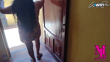 Preview 2 of Ami Squirt - I walk naked throughout the house and through the patio that overlooks the street before fucking myself with a big dildo