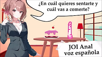 Preview 2 of Ayu Ting Ting Croot - JOI anal hentai en espa&ntilde_ol. El dilema de la polla y la tarta. Video completo.