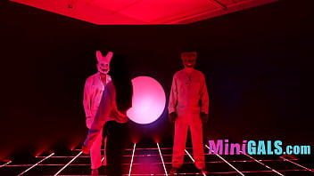 Preview 1 of Bokep Sma Berdarah - Animatronics Come To Life At Night Only To Fuck Asian Teen Guard