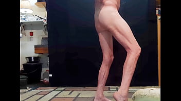 Preview 4 of Cocktail Huge - Sissy Bare Bottom showing off new Anal Jewlery