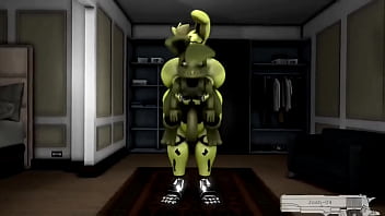 Preview 3 of African Musician Fucked On Stage - springtrap shemale fucking little plushtrap&#039_s ass audio editing by me
