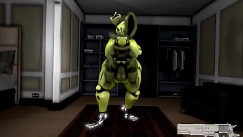 Preview 4 of African Musician Fucked On Stage - springtrap shemale fucking little plushtrap&#039_s ass audio editing by me