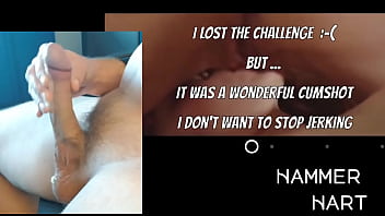 Preview 3 of A Nnisa Kate - Cock Hero - Jerking Off Challenge No. 1 - Game Lost!!