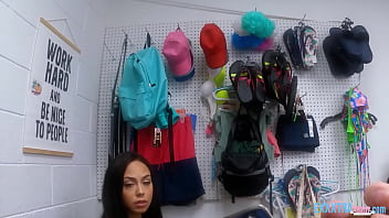 Preview 1 of X Videsh - Brunette Teen Bianca Bangs Caught Stealing Before Getting Fucked by Cop Jack Vegas