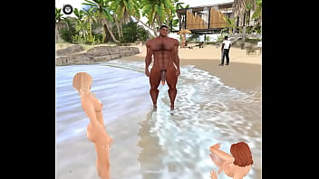 Preview 1 of Burma Rohngya Sex Mporn - huge hunk calasi campbell gets his huge dick serviced at the beach