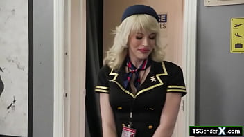 Preview 1 of Dad Girl Family - TS flight attendant Izzy Wilde bareback