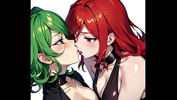 Preview 1 of Pussy Shwo - Tatsumaki having a lesbian sex with a redhead