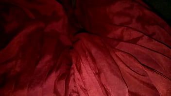 Preview 1 of Winter Cuz - Horny sexy Indian bisexual gay shemale masturbation sex with red silk satin