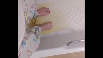 Preview 4 of Swimsuit Lesbian - Compilation pee in pajamas