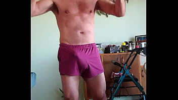 Preview 2 of Real African Gay Sex - My new N2N gym shorts are driving Pervy PapiFachero&#039_s boner crazy from the soft material! #bateworld #fetish #fetishgear ...