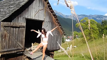 Preview 1 of Tube Videos Cow Male - Dildo masturbation , SEX n FUN at Mountain Hut