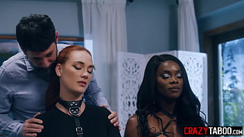 Preview 3 of Buss Lain - Sexy black MILF Ana Foxxx and big tits wife MILF Siri Dahl in fetish gear