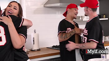 Preview 1 of Xxx Dort - Busty Baseball Coach Takes All The Loads To Help Her Team Win