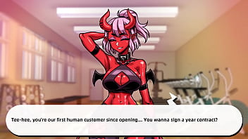 Preview 1 of Parking Xxx Blad - LEWD GYM 1 - A SUCUBUS BLOWJOB ON OUR FIRST DAY!!!