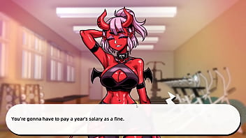 Preview 4 of Parking Xxx Blad - LEWD GYM 1 - A SUCUBUS BLOWJOB ON OUR FIRST DAY!!!