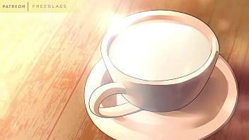 Preview 4 of Romana Xxx - Squirting Milk,  Lactating into a coffee cup Hentai Animation