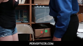 Preview 1 of Laplapan Kissing - PervOfficer  -  Either suck dick or go to jail Cassidy Micheals gets to choose