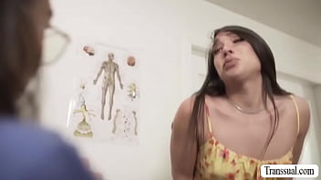 Preview 1 of Full Hd Porn Video 2018 - Horny shemale gets ass fucked by her doctor