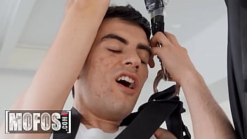 Preview 2 of Grupo Japonesa - Jordi ENP Paints The Ceiling When He Falls On Purpose To Flash His Huge Dick To Lily Veroni - MOFOS