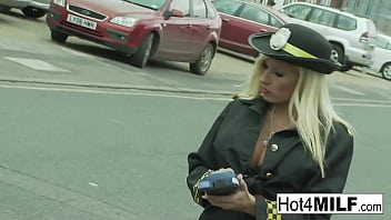 Preview 1 of Baehari Xxx - Busty blonde officer lets him fuck his way out of a ticket