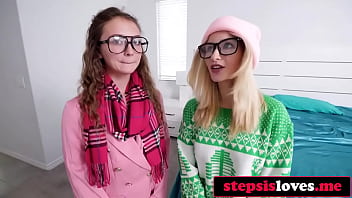 Preview 3 of Girl Is Forced Into Sex Torture - Naughty Stepsiblings Corrupt Nerdy Teen To Have 3-Way With Them
