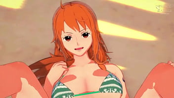 Preview 2 of Phim Comsex Han Quoc - Nami gets horny and wants you to take off her tight jeans - One Piece