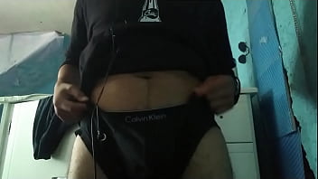 Preview 1 of Jappan Granny - hot young Mexican masturbates and shows his big cock in front of the camera