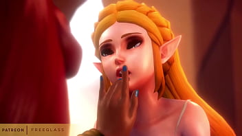Preview 2 of Xxx Bf Randy Orton - Lesbian Princess Zelda Serves Lady Urbosa 3D Hentai