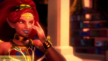 Preview 1 of Xxx Bf Randy Orton - Lesbian Princess Zelda Serves Lady Urbosa 3D Hentai