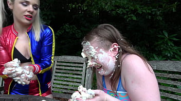 Preview 2 of Englishnsex Movie - SPLOSH in GOTHAM - Harley Quinn PIES Ruby Lix