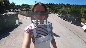 Preview 1 of Urdu Porn Hub - Wetting together on the streets of a island village