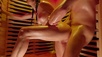 Preview 3 of Xnxx Unblock Sex - Making a scene in PUBLIC SAUNA! SQUIRTING and MULTIPLE CREAMPIE