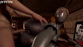 Preview 1 of Delia Delong - Twins Sex scene in Atomic Heart l 3d animation
