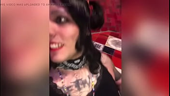 Preview 3 of Apnimal Xxx - Sexy brazilian Goth shemale
