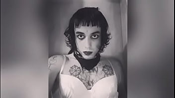 Preview 4 of Apnimal Xxx - Sexy brazilian Goth shemale