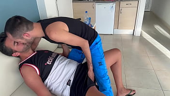 Preview 2 of My Mom Birthdays - SLUT FROM GRINDR WALKS IN TO GUYS HOTEL AND USES ALL HIS HOLES BAREBACK AND GIVES HIM A FACIAL