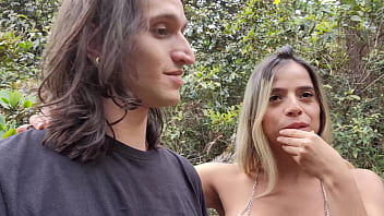 Preview 1 of Www Sarlin Sex - Annie marin y leyton big no se contienen y tienen sexo exhibicionista en el bosque