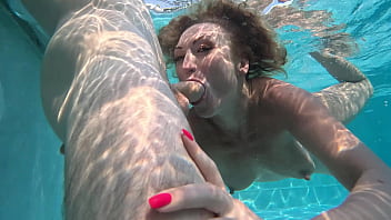 Preview 2 of Katrina Muto - UnderWater deep throat rimming ass fingering fucking